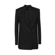 Wollen Blazer met Gespsluiting Givenchy , Black , Dames