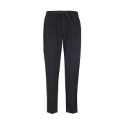 Wollen blend broek met zakken Les Deux , Black , Heren