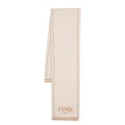 Roma Linen Scarf Fendi , Beige , Unisex