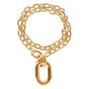 Link Ketting met Maxi Hanger Paco Rabanne , Yellow , Dames