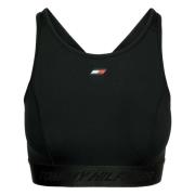 Essential Mid Int Tape Bra Top Tommy Hilfiger , Black , Dames