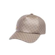 Monogram Baseball Cap Balmain , Brown , Dames