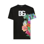 Casual Katoenen T-Shirt Dolce & Gabbana , Black , Heren