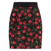 Cherry Print Mini Rok Dolce & Gabbana , Multicolor , Dames