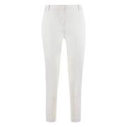 Smalle Cigarettebroek met Zakken Pinko , White , Dames