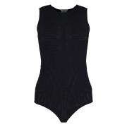 Geperforeerde Bodysuit Wolford , Black , Dames