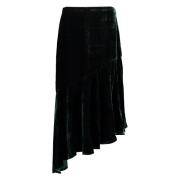 Fluwelen rok met tartanmotief Ralph Lauren , Green , Dames