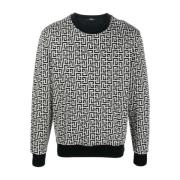 Stijlvolle Sweatshirt voor Casual Dragen Balmain , Black , Heren