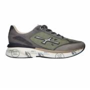 Groen Nylon Grijs Suède Sneakers Premiata , Gray , Heren