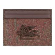 Paisley Jacquard Pasjeshouder Etro , Brown , Dames