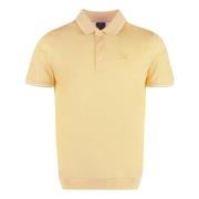 Katoenen Polo Shirt met Zijsplitten Paul & Shark , Yellow , Heren