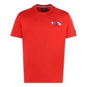 Katoenen Logo T-shirt Paul & Shark , Red , Heren