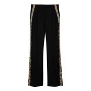 Regular Fit Broek Dries Van Noten , Black , Dames