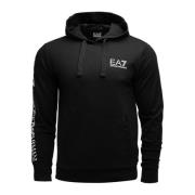 Heren Hoodie Zwart Regular Fit Emporio Armani EA7 , Black , Heren