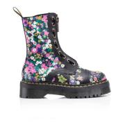 Bloemig hoog model leren schoenen Dr. Martens , Multicolor , Dames