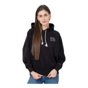 Zwarte hoodie met 'never ending love' borduurwerk Champion , Black , D...