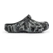 Gedrukte klassieke sandalen in Camo-stijl Crocs , Gray , Heren