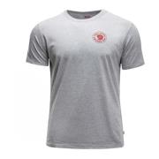 Heren T-shirt met zichtbaar logo Fjällräven , Gray , Heren