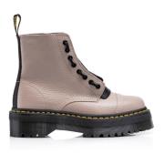 Vintage Sinclair Leren Schoenen Dr. Martens , Beige , Dames