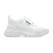 Sneakers met logo Versace Jeans Couture , White , Dames