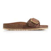 Madrid Big Buckle Sandalen Birkenstock , Brown , Dames