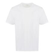 Geribbelde katoenen T-shirt Vince , White , Heren