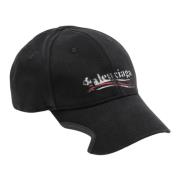 Visor Cap Stijlvolle Mode Accessoire Balenciaga , Black , Heren