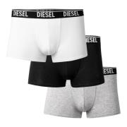 Heren Boxershorts 3-Pack Wit/Grijs/Zwart Diesel , Multicolor , Heren