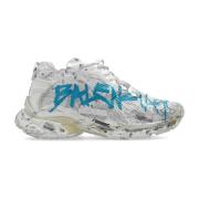 Runner Graffiti Low Top Sneakers Balenciaga , White , Dames