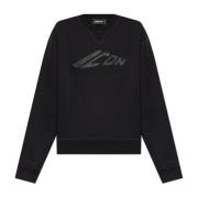 Sweatshirt met logo Dsquared2 , Black , Dames