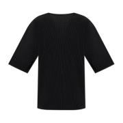 Geplooide T-shirt Issey Miyake , Black , Heren