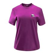 Dames T-shirt in paars katoen Karl Lagerfeld , Purple , Dames