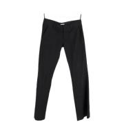 Pre-owned Cotton bottoms Miu Miu Pre-owned , Black , Dames