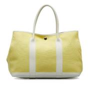 Pre-owned Leather handbags Hermès Vintage , Yellow , Dames