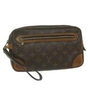 Pre-owned Canvas clutches Louis Vuitton Vintage , Brown , Dames