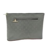 Pre-owned Canvas clutches Louis Vuitton Vintage , Gray , Dames