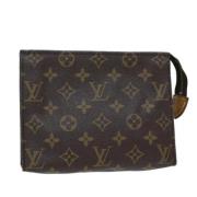 Pre-owned Canvas pouches Louis Vuitton Vintage , Brown , Dames