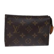 Pre-owned Canvas pouches Louis Vuitton Vintage , Brown , Dames