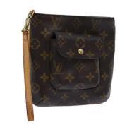 Pre-owned Canvas pouches Louis Vuitton Vintage , Brown , Dames