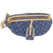 Pre-owned Denim crossbody-bags Louis Vuitton Vintage , Blue , Dames