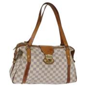 Pre-owned Canvas totes Louis Vuitton Vintage , White , Dames