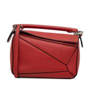 Pre-owned Leather crossbody-bags Loewe Pre-owned , Red , Dames