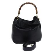 Pre-owned Leather gucci-bags Gucci Vintage , Black , Dames