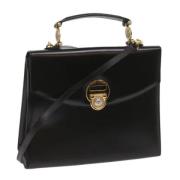 Pre-owned Leather handbags Versace Pre-owned , Black , Dames