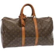 Pre-owned Canvas louis-vuitton-bags Louis Vuitton Vintage , Brown , Da...