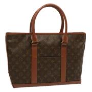 Pre-owned Canvas totes Louis Vuitton Vintage , Brown , Dames