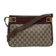 Pre-owned Leather gucci-bags Gucci Vintage , Beige , Dames