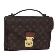 Pre-owned Canvas handbags Louis Vuitton Vintage , Brown , Dames