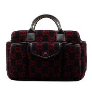 Pre-owned Wool handbags Gucci Vintage , Black , Dames