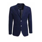 Multicolor Blazer voor Mannen Ss24 Tagliatore , Blue , Heren